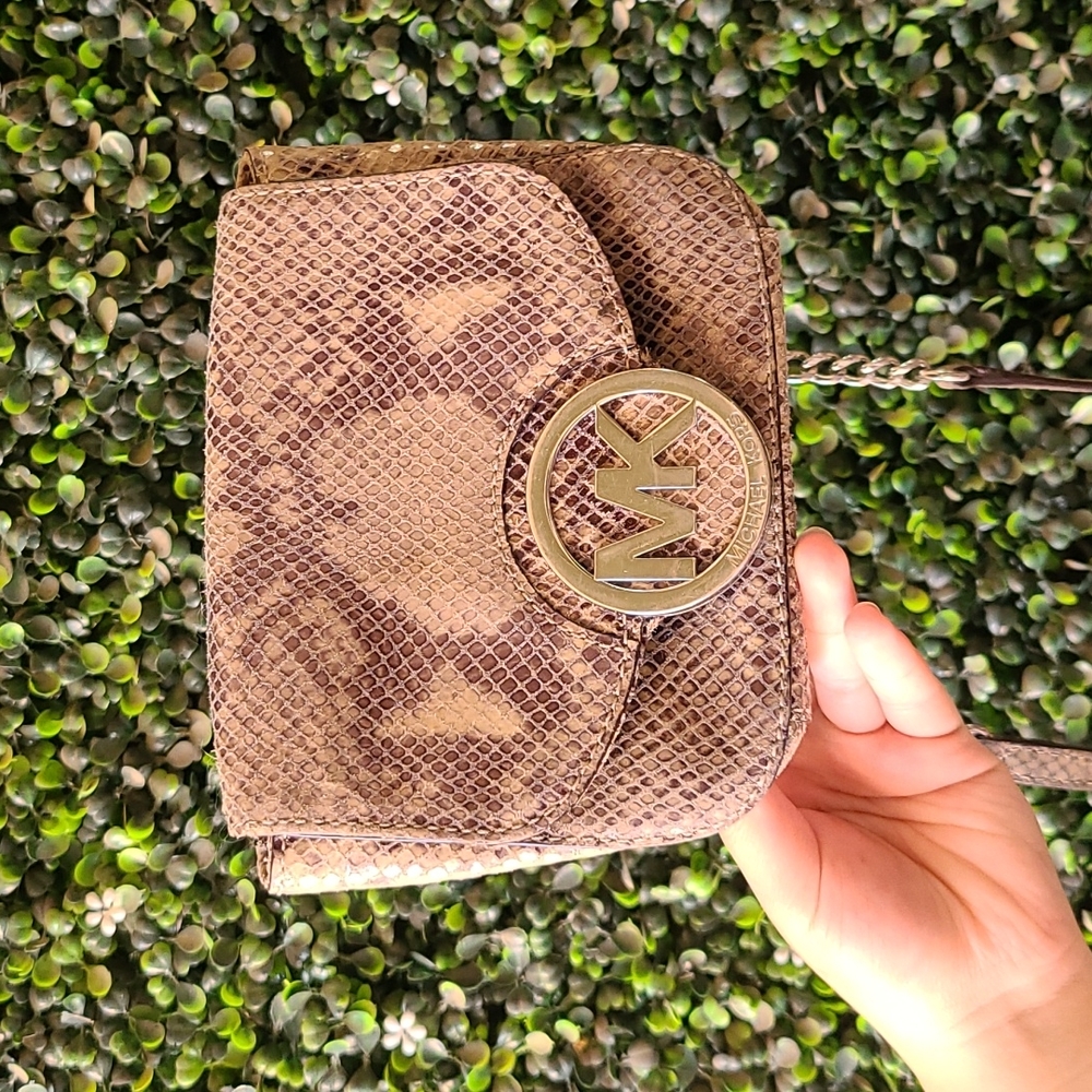 Michael Kors Repltile Embossed Crossbody